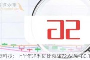 梦网科技：上半年净利同比预降72.64%―80.10%