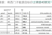 美银：将西门子能源目标价上调至40欧元