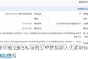 诺诚健华现涨超5% 坦昔妥单抗拟纳入优先审评用于治疗DLBCL患者