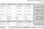 大叶股份：上半年净利同比预增294.20%―412.46%