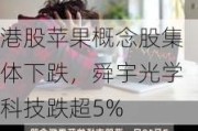 港股苹果概念股集体下跌，舜宇光学科技跌超5%