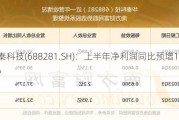 华秦科技(688281.SH)：上半年净利润同比预增19.63%