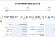 合诚技术IPO撤回：深交所终止审核 原拟募集资金10亿元