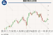 贵州三力实控人拟转让超5%股份 近一年多次计划减持