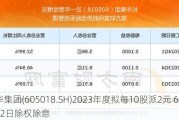 长华集团(605018.SH)2023年度拟每10股派2元 6月12日除权除息