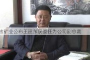 中广核矿业公布王建东获委任为公司副总裁