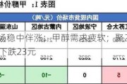 尿素市场稳中伴涨；甲醇需求疲软；聚乙烯LLDPE均价下跌23元