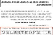 华润系博雅生物18亿拿下亏损资产，血制品并购“硝烟”再起？