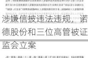 涉嫌信披违法违规，诺德股份和三位高管被证监会立案