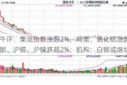 期货午评：集运指数涨超2%，鸡蛋、氧化铝涨超1%，沪银、沪锡、沪镍跌超2%；机构：白银或继续走弱