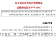 卓郎智能：预计2024年上半年亏损4000万元-8000万元