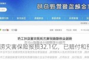 南方洪涝灾害保险报损32.1亿，已赔付和预赔付超11亿