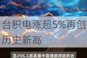 台积电涨超5%再创历史新高