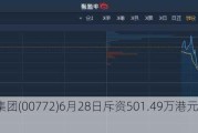 阅文集团(00772)6月28日斥资501.49万港元回购20万股