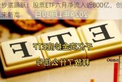 资金抄底踊跃！股票ETF六月净流入近800亿，创三月以来新高