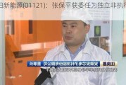 金阳新能源(01121)：张保平获委任为独立非执行董事