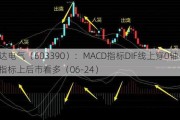 通达电气（603390）：MACD指标DIF线上穿0轴-技术指标上后市看多（06-24）