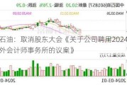 中国石油：取消股东大会《关于公司聘用2024年度境内外会计师事务所的议案》