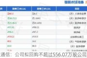 吉大通信：公司拟回购不超过556.07万股公司股份