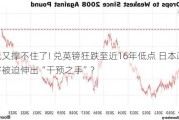 日元又撑不住了! 兑英镑狂跌至近16年低点 日本政府将被迫伸出“干预之手”?