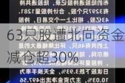 63只股遭北向资金减仓超30%