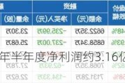 华明装备：2024年半年度净利润约3.16亿元，同比增加10.02%