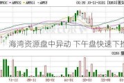 海湾资源盘中异动 下午盘快速下挫5.58%