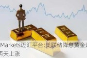 MHMarkets迈汇平台:美联储降息黄金连续两天上涨