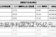 金徽酒：2024年中报净利润为2.95亿元、较去年同期上涨15.96%