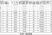 股基发行回暖：11月新发份额突破千亿份，创9年来单月最高