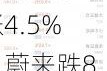 周四热门中概股多数下跌 拼多多涨4.5%，蔚来跌8.5%，B站跌12.4%