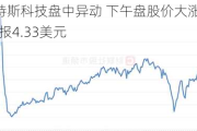 路特斯科技盘中异动 下午盘股价大涨5.10%报4.33美元