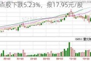 卓兆点胶下跌5.23%，报17.95元/股