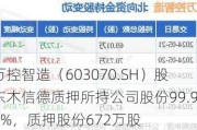 万控智造（603070.SH）股东木信德质押所持公司股份99.99%，质押股份672万股