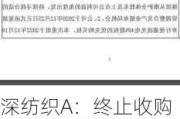 深纺织A：终止收购恒美光电和放弃行使盛波光电40%股权的优先购买权无关联