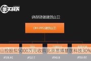 江山控股拟5000万元收购北京思博慧医科技30%股权