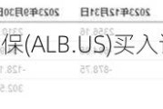 阿格斯维持美国雅保(ALB.US)买入评级，维持目标价166美元