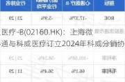 心通医疗-B(02160.HK)：上海微创心通与科威医疗订立2024年科威分销协议