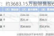 国际复材：约3683.15万股限售股6月26日解禁