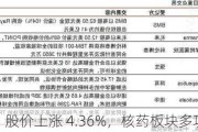 远大医药：股价上涨 4.36%，核药板块多项利好