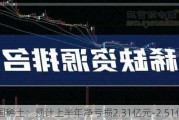 中国稀土：预计上半年净亏损2.31亿元-2.51亿元