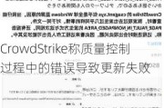 CrowdStrike称质量控制过程中的错误导致更新失败