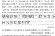 基金密集下调问题个股估值 多只股票价值归零