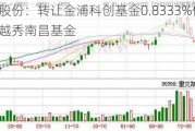 泰嘉股份：转让金浦科创基金0.8333%份额给越秀南昌基金