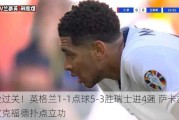 涉险过关！英格兰1-1点球5-3胜瑞士进4强 萨卡救主皮克福德扑点立功