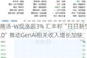 商汤-W现涨超3% 汇丰称“日日新5.0”推动GenAI相关收入增长加快