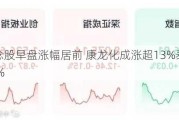 CRO概念股早盘涨幅居前 康龙化成涨超13%泰格医药涨超10%