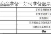 股票发行资金准备：如何准备股票发行资金