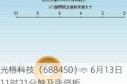 光格科技（688450）：6月13日11时21分触及涨停板