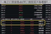 爆了！资金借道ETF，疯狂买入蓝筹股！